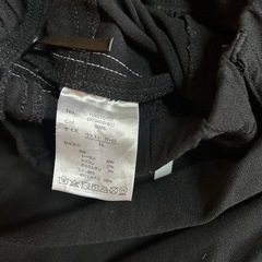 ブラック サイドストライプ ジョガーパンツ LLの画像