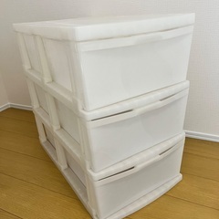 ニトリ　収納ケース　3段　押入れケース横40 ✖️縦18✖️奥行き66の画像