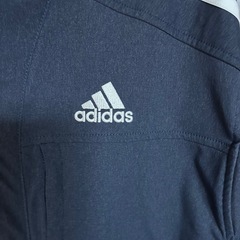 adidas フルジップ ネイビー ジャケット　Lの画像