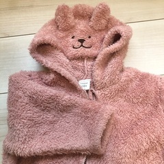 もこもこウサ耳アウター♪女子サイズ80の画像
