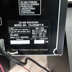 【美品・付属品完備】Victor JVC マイクロコンポ UX-GM77 (MD/CD/内蔵メモリ) 動作確認済の画像