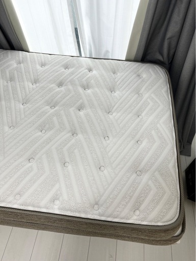 ニトリ Nスリーププレミアムシングルマットレスと木製ベットフレームセット　シングルベッド