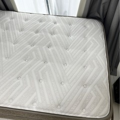 ニトリ Nスリーププレミアムシングルマットレスと木製ベットフレームセット　シングルベッドの画像