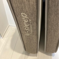 ニトリ Nスリーププレミアムシングルマットレスと木製ベットフレームセット　シングルベッドの画像