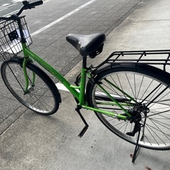 【大人用】整備済中古自転車 サイモト27型ダカラットモダ 緑色 <自転車のオオムラ 静岡店>の画像