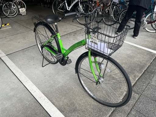 【大人用】整備済中古自転車 サイモト27型ダカラットモダ 緑色 <自転車のオオムラ 静岡店>