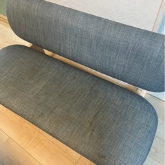 【ニトリ製】木目調
ダイニング長椅子（使用2年・直接受け渡し）の画像