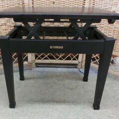 ②YAMAHA/ヤマハ ピアノ椅子 高さ調整イス 42.5～50cm エレクトーン キーボード 背もたれ無し スツール 札幌 西野店の画像