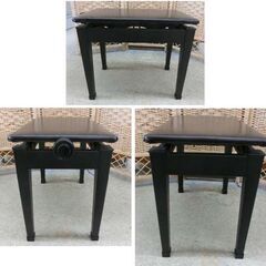 ②YAMAHA/ヤマハ ピアノ椅子 高さ調整イス 42.5～50cm エレクトーン キーボード 背もたれ無し スツール 札幌 西野店の画像