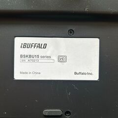 BUFFALO　バッファロー　USB接続　有線　スタイリッシュキーボード　ブラック　BSKBU15BKの画像