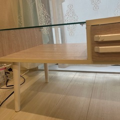 白い⭐︎ローテーブル⭐︎テレビ台の画像