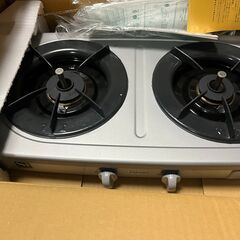 【新品未使用】パロマ 2口ガスコンロ PA-28F プロパンガス(LPG)用 ※開封確認のみの画像