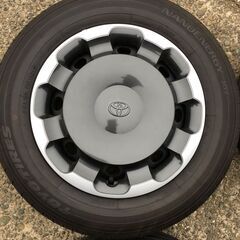 現行シエンタ　トヨタ純正ホイール夏タイヤ4本セット　バリ溝　9分山位　ナット付きの画像