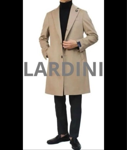 【値下げ】大人気ブランドLARDINI ラルディーニ  チェスターコート 袖元は人気の本切羽仕立て こなれ感抜群なお洒落コート☆  made in ITALY 参考価格：¥165,000- ※＋¥5,000-にて本切羽へ仕立て済み