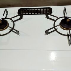 リンナイ ガステーブル LPガス プロパンガス 左側強火力 2021年製 KG67MTL ガスコンロ ガスレンジ 【22】　おしゃれなパステルミントの画像