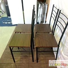 【A145】ダイニングテーブルセット 木製 椅子2脚セット 美品の画像