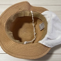 子ども 帽子(夏用、麦わら帽子風)の画像