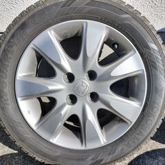 ◆ホンダ純正◆アルミ◆スタッドレス◆YOKOHAMA 195/55R15 ice GUARD iG60◆の画像