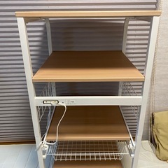 レンジ台　食器棚　レンジラックの画像