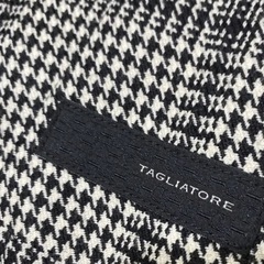 現行型　TAGLIATORE タリアトーレ  チェスターコート  純正ラペルピン付☆ ハウンドトゥース　¥168,000-品の画像