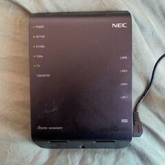 NEC　無線LANルーター　PA-WG1900HP2　ブラック　スタンド無の画像