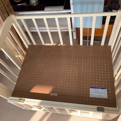 美原店　KATOJI ミニベッド 折りたたみⅡ（プチバニラ）　ベビーベッドの画像