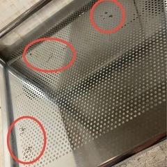 J644⭐️キャスター付きスチールラックの画像