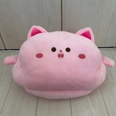 ペット用ベッド クッション ピンク猫の画像