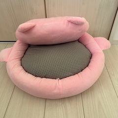 ペット用ベッド クッション ピンク猫の画像