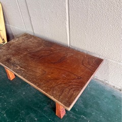 折りたたみ木製テーブル　日本製　アンティーク家具　机の画像