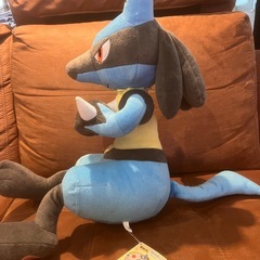 【ポケットモンスター　もぐもぐタイム 　めちゃでかルカリオぬいぐるみの画像