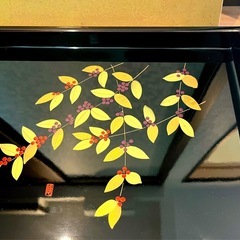 【新品未使用】会津塗　手長お盆の画像