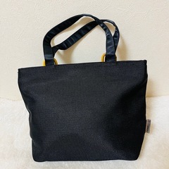 ELLEdeELLE レディース 手提げバッグ トートバッグ シンプル 黒の画像