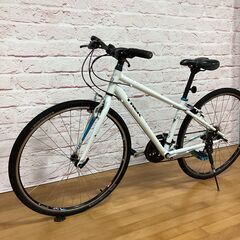 【大人用】整備済中古クロスバイク  トレック 700c(XXS:380) 白色 <自転車のオオムラ 静岡店>の画像