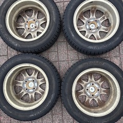 【格安】14インチ　タイヤ付きホイール　スタッドレスの画像