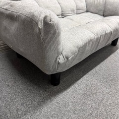 ファブリック　リクライニングソファ　2人がけソファ　ソファベッドの画像