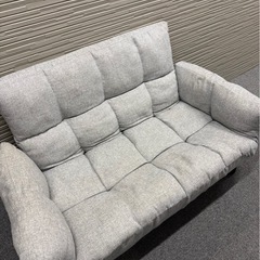 ファブリック　リクライニングソファ　2人がけソファ　ソファベッドの画像