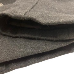 オリーグ OLEEG Pコート アウター 長袖 無地 L 黒 ブラック メンズの画像