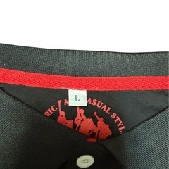 【U.S. POLO ASSN.】ポロシャツ ブラック Lサイズ メンズの画像