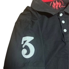 【U.S. POLO ASSN.】ポロシャツ ブラック Lサイズ メンズの画像