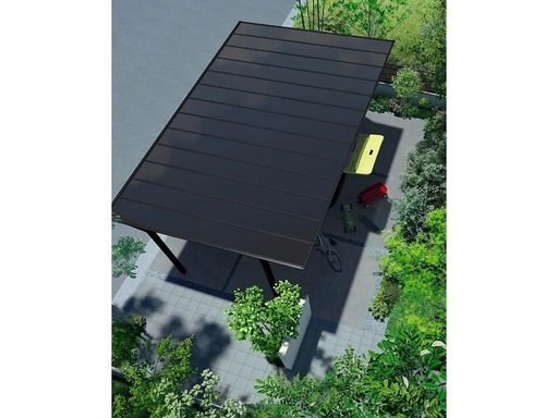カーポート　LIXIL３台用カーポート　フーゴF 72-50サイズ　商品代　施工費税込み　激安　愛媛県　外構工事　駐車場　EXたくみ