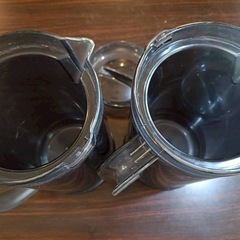 【中古】デュアル ウォーターピッチャー 二重構造 1.7L  2セット の画像