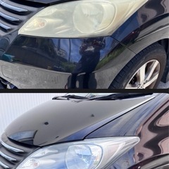 ＼目力で愛車が10歳若返る！！／ヘッドライトの黄ばみ除去✨️の画像