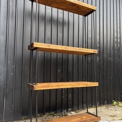 アイアンシェルフ　棚　植物棚　お洒落　インテリア　ガレージ　などの画像