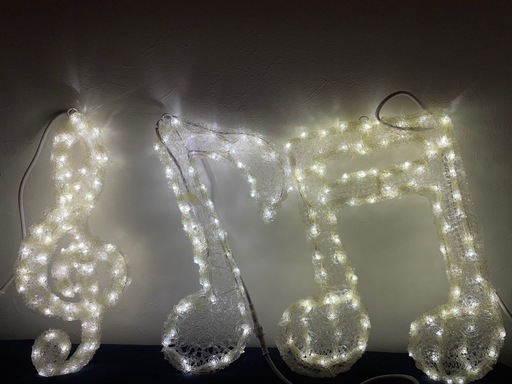 クリスマス　イルミネーション　ライト　電飾　音符　セット