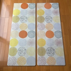 キッチンマット　クッションマット2枚組の画像