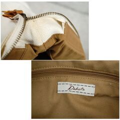 訳あり Dakota トートバッグ キャンバス×レザー 幅40×高さ26×まち13cm 帆布 かばん 鞄 ハンドバッグ ダコタ 札幌市 清田区 平岡の画像