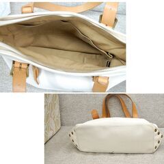 訳あり Dakota トートバッグ キャンバス×レザー 幅40×高さ26×まち13cm 帆布 かばん 鞄 ハンドバッグ ダコタ 札幌市 清田区 平岡の画像