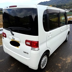 格安！綺麗⭐︎走行9.7万㌔⭐︎タント パワースライドドア付き！パール色 不具合ありませんの画像