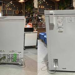 H25★YAMAZEN 山善★冷凍ストッカー YF-C101 2023年 直冷式 100L 上開き 大容量 バスケット無し 家庭用 スリムの画像